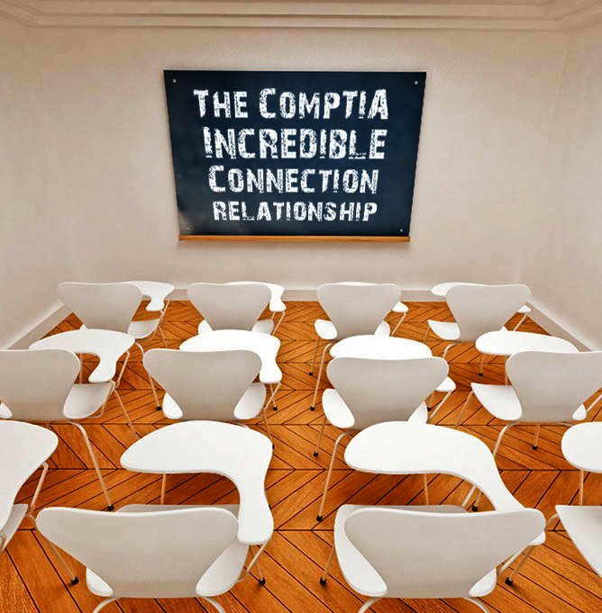 The CompTIA / Incredible Connection Relationship classroom image
